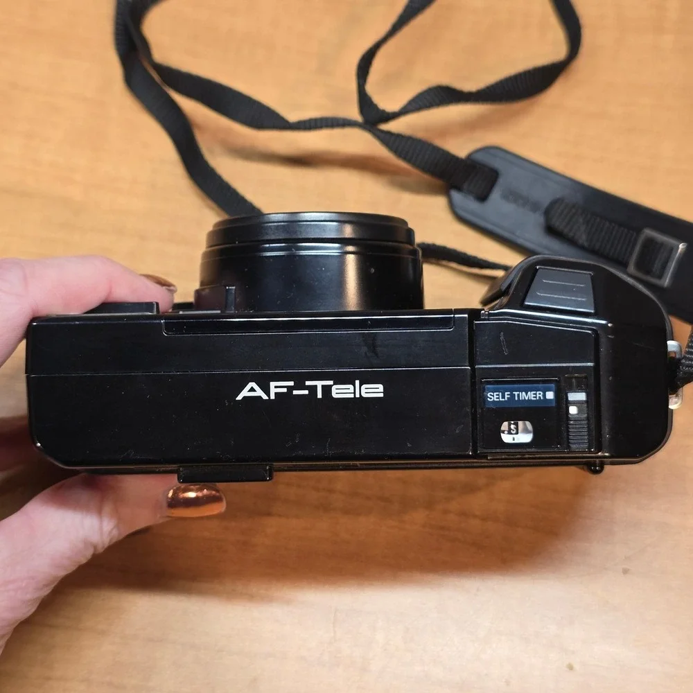 Vintage‎ Minolta AF-Tele Point & Shoot Film Camera 38-60mm Lens Auto Focus READ